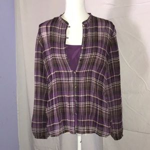 Liz and company blouse with cami L